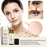 Castor Oil Eye Serum Anti-Wrinkle Remove Dark Circles Eye Bags Anti-Puffiness Lift Firm Ball Massage Moisturize Nourish Eye Care