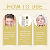 Castor Oil Eye Serum Anti-Wrinkle Remove Dark Circles Eye Bags Anti-Puffiness Lift Firm Ball Massage Moisturize Nourish Eye Care